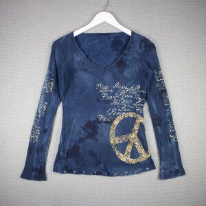 Sledge USA y2k long sleeve grunge tee Womens